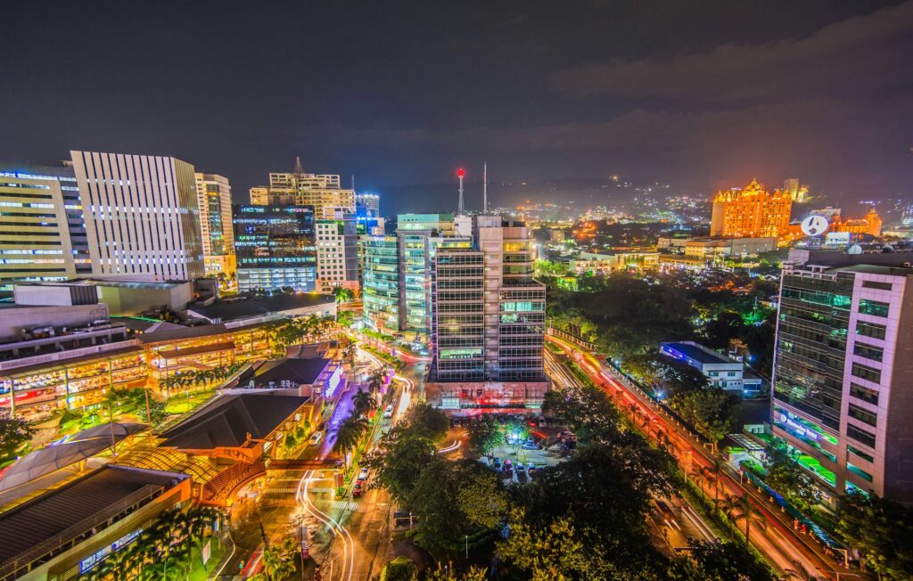 Cebu City Philippines at Night